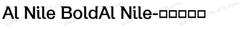 Al Nile BoldAl Nile字体转换